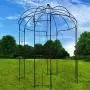 OUTOUR French Style Birdcage Shape Heavy Duty Gazebo,9Highx 6‘6''Wide,Pergola Pavilion Arch Arbor Arbour Plants Stand Rack for Wedding Outdoor Garden Lawn Backyard Patio,Climbing Vines,Roses,Dark Rust