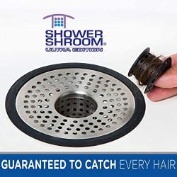 ShowerShroom SHSULT755 Ultra Revolutionary Shower Hair Catcher Drain Protector, Stainless