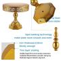 Weharnar -12 inch Cake Stand Two Usage Round Metal Cake Stands Dessert Display Cupcake Stands with Multiple Free Combination Styles for Baby Shower, Wedding Birthday Party Celebration (Gold)