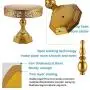 Weharnar -12 inch Cake Stand Two Usage Round Metal Cake Stands Dessert Display Cupcake Stands with Multiple Free Combination Styles for Baby Shower, Wedding Birthday Party Celebration (Gold) Weharnar -12 inch Cake Stand Two Usage Round Metal Cake Stands Dessert Display Cupcake Stands with Multiple Free Combination Styles for Baby Shower, Wedding Birthday Party Celebration (Gold)