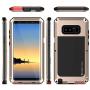 Galaxy Note 8 Metal Case, Heavy Duty Military Grade Armor Cover [Shock Proof] Hybrid Full Body Hard Aluminum & TPU Design [Non Slip] W/Prime Drop Protection for Samsung Galaxy Note 8 [Gold]