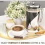 Cafe Du Chateau French Press Coffee Maker (34 oz) - 4 Level Filtration System - Heat Resistant Borosilicate Glass, Stainless Steel Cafe Du Chateau French Press Coffee Maker (34 oz) - 4 Level Filtration System - Heat Resistant Borosilicate Glass, Stainless Steel
