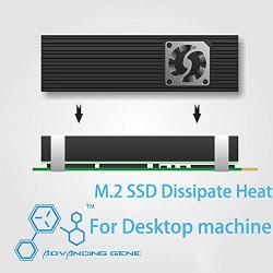 E&M 560W/mk 2280 M.2 NGFF NVM SSD Cooling Fan Silica Gel Air Heatsink Radiation Dissipate E DIY PC Overclocking Fin Heat Sink