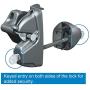 National Hardware V6203 LTCH DLUX BLK N346-202 5-7/8'' LokkLatch Deluxe Keyed Automatic Gate Lock Latch in Black