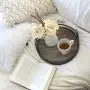 Stratton Home Décor Stratton Home Decor Metal and Wood Tray, 12.00'' W X 12.00'' D X 3.25'' H, Black Stratton Home Décor Stratton Home Decor Metal and Wood Tray, 12.00'' W X 12.00'' D X 3.25'' H, Black