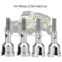 Dilwe RC Car Wheel Axle, 4pcs Metal Wheel Axle Shaft Accessory Parts for WLtoys 1/18 Model Car