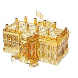 Piececool 3D Metal Model Kits-White House, DIY 3D Metal Puzzle for Adults- US Famous Architecture Model Kits,Great Gift Idea