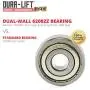 DURA-LIFT Ultra-Life MAX 2'' Sealed 6200ZZ Bearing Nylon Garage Door Roller, 4'' Stem, Pack of 12
