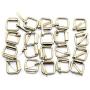 20pcs 1/2'' Silver Belt Buckle with Roller Adjustable Rectangle Ring Tri-Glide DIY Leather Craft Garment Accessories for Shoes Backpack Clothes Bag Strap Metal Pin Buckles 13x12mm