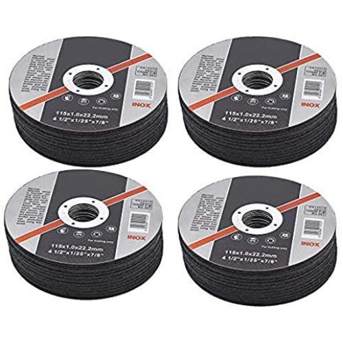 100 Pack 4.5''x.040''x7/8'' Cut-Off Wheel - Metal & Stainless Steel Cutting Discs