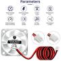 MakerHawk 40 40 10 Fan 24V Hydraulic Bearing Brushless Cooling Fan RGB LED DC 4010 40x40x10mm 0.05A for 3D Printer, PC, Case, CPU