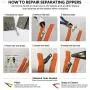 Zipper Rescue Zipper Repair Kits – The Original Zipper Repair Kit, Made in America Since 1993 (Marine)