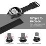 MoKo Band Compatible with Garmin Fenix 3, Fine Woven Nylon Adjustable Replacement Strap Fit Fenix 6X/Fenix 6X Pro/Fenix 3/Fenix 3 HR/Fenix 5X/5X Plus/D2 Delta PX/Descent mk1, Double Buckle Ring, Black