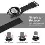 MoKo Band Compatible with Garmin Fenix 3, Fine Woven Nylon Adjustable Replacement Strap Fit Fenix 6X/Fenix 6X Pro/Fenix 3/Fenix 3 HR/Fenix 5X/5X Plus/D2 Delta PX/Descent mk1, Double Buckle Ring, Black
