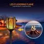 InnoGear Solar Outdoor Flickering Torch Lights, Pack of 4