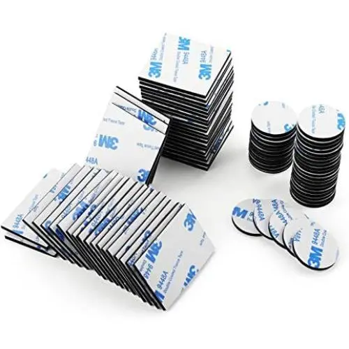 Double Sided Foam Tape Strong Pad Mounting,Double Sided Foam Tape Strong Pad Mounting Adhesive Tape Include Round and Rectangular,Square (30)