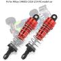 Vbest life 2 Pcs Shock Struts Damper, Metal Shock Struts Damper RC Spare Parts for 1/14 WLtoys 144001 RC Model(Red)