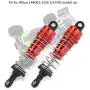 Vbest life 2 Pcs Shock Struts Damper, Metal Shock Struts Damper RC Spare Parts for 1/14 WLtoys 144001 RC Model(Red)