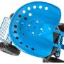Peach Tree Garden Cart Rolling Work Seat Outdoor Utility Lawn Yard Patio Wagon Scooter for Planting, Adjustable Handle 360 Degree Swivel Seat Blue