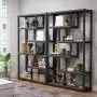 6-Shelf Industrial Bookshelf, Vintage Etagere Bookcase, Storage and Display Shelves with Sturdy Metal Frame for Home Office, Dark Walnut 6-Shelf Industrial Bookshelf, Vintage Etagere Bookcase, Storage and Display Shelves with Sturdy Metal Frame for Home Office, Dark Walnut