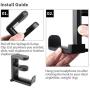 PC Gaming Headset Headphone Hook Holder Hanger Mount, Headphones Stand with Adjustable & Rotating Arm Clamp , Under Desk Design , Universal Fit , Built in Cable Clip Organizer EURPMASK