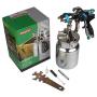 SHININGEYES Professional HVLP Siphon Feed Spray Gun 1L Non-drip Paint Cup with Nozzle Tip Size 1.7mm