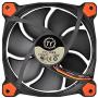 Thermaltake Riing 12 Series Red High Static Pressure 120mm Circular LED Ring Case/Radiator Fan with Anti-Vibration Mounting System Cooling CL-F038-PL12RE-A