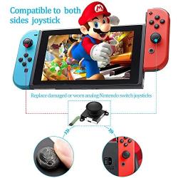 E·Durable 2-Pack 3D Replacement Joystick Analog Thumb Stick for Nintendo Switch 2 Joy-con Metal Latch Triwing Cross Screwdriver Joycon Joystick Replacement Tools