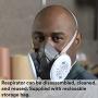 3M Half Facepiece Reusable Respirator 6300, Gases, Vapors, Dust, Paint, Cleaning, Grinding, Sawing, Sanding, Welding, Large