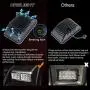 KASLIGHT 4pcs 4x6 Led Headlights w/ H4 Socket, 4651 Led Headlight Peterbilt Headlights Rectangular H4651 H4652 H4656 H4666 H6545 for Kenworth Freightinger Ford Probe Chevrolet Oldsmobile Cutlass