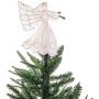 [Christmas Tree Topper Holder] - Twist-on Holiday Universal Tree Topper Stabilizer Fits All Base Types- Metal Green Support Rod with Adjustable attachments to stabilize Seasonal Treetop Ornaments