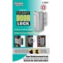 Defender Security Satin Nickel U 10827 Door Reinforcement Lock – Add Extra, High Security to your Home and Prevent Unauthorized Entry – 3” Stop, Aluminum Construction Finish