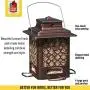 More Birds 105IN, 3.6 lb Seed Capacity, Copper Finish Stokes Select, Metal Hopper Feeder, 4 Feeding Ports