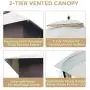 AsterOutdoor 10x12 Outdoor Gazebo for Patios Canopy for Shade and Rain with Mosquito Netting, Waterproof Soft Top Metal Frame Gazebo for Lawn, Garden, Backyard and Deck, 99% UV Rays Block (Beige) AsterOutdoor 10x12 Outdoor Gazebo for Patios Canopy for Shade and Rain with Mosquito Netting, Waterproof Soft Top Metal Frame Gazebo for Lawn, Garden, Backyard and Deck, 99% UV Rays Block (Beige)