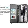 Tekcoo Wallet Case For iPhone 12 Mini / iPhone12 Mini (5.4 inch) 2020 Luxury ID Cash Credit Card Slots Holder Carrying Pouch Folio Flip PU Leather Cover [Detachable Magnetic Hard Case] Lanyard - Black