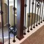 Shoe for Iron Balusters (50-Pack) Stair Parts Flat Shoes with Set Screw for use with 1/2'' Square Scroll Basket Twist Knuckle Iron Balusters (Real Satin Black not Matte)