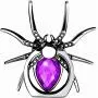 ETRY Christmas Phone Ring Stand Finger Holder, Spider Luxury Diamond, 360 Rotation Metal Ring Grip Animal Emo Hardcore Style - Compatible with All Smartphones and Tables