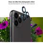 ETESTAR iPhone 11 Pro Max Camera Lens Protector, Metal Lens Cover Glass Ring Coverage Dust Proof Anti-Scratch Case Friendly for iPhone 11 6.1 / 11 Pro 5.8/ 11 Pro Max 6.5'' [Set of 3] - Faded Color