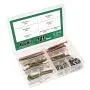 Keadic 100Pcs M6 40/50/60/70/80mm Baby Bed Screws Hardware Replacement Kit, Hex Socket Head Cap Screws Nuts for Furniture Cots Beds Crib, 1 Hex Key for Free - Zinc Plated High Speed Steel