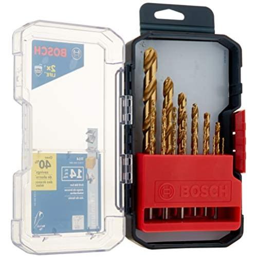 Bosch TI14 Titanium Metal Drill Bit Set (14 Piece)