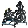 Sungmor Cast Iron Heavy Duty Garden Hose Holder - Decorative Hand-Painted Sunflower Wall Mounted Water Hose Hanger - Wall Decoration Hanging Hose Rack - Hose Reel Storage Butler - Metal Hose Stand