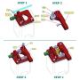 Gwisdom ENDER3 Extruder Upgraded Replacement, Aluminum MK8 Drive Feed 3D Printer Extruders for Creality Ender 3, CR-10, CR-10S, CR-10 S4, CR-10 S5