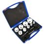 Patioer 15 Pcs Hole Saw Kit High Speed Steel M42 for Metal and Wood General Purpose 3/4'' to 2-1/2'' in Carrying Case