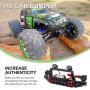 StepOK RC Crawler Car Front Rear Bumper, Metal RC Car Bumper with LED Lights for SCX10 90046 for TRX4 Axial for SCX10 iii AX103007 1/10 RC Crawler Part Accessory