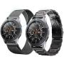 V-MORO Strap Compatible with Gear S3 Frontier Band/Galaxy Watch 46mm Bands Men 22mm Stainless Steel + Mesh Loop Replacement for Samsung Gear S3/Galaxy Watch 46mm R800 Smartwatch Black