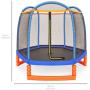 Best Choice Products Kids 7ft Round Mini Trampoline w/Safety Net and Metal Frame, Multicolor