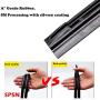 Metal Stents Wiper Strips Insert Rubber strip Blade Refill 8mm Soft 26'' 2pcs Styling Auto Car Vehicle