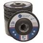 4.5'' x 7/8'' Premium High Density Jumbo Zirconia Type 29 Flap Disc 40 Grit - 10 Pack