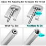 Swhatty Cell Phone Stand, Aluminum iPad Tablet Stand Holder for Desk, Angle Height Adjustable iPhone Stand, Compatible with iPhone iPad Pro, Air, Mini 4 3 2, Kindle, （4-12.9）-Sliver