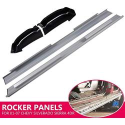 New Compatible For CHEVY SILVERADO GMC SIERRA 4DR CREW CAB 2001-2007 ROCKER PANELS AND CAB CORNERS KIT